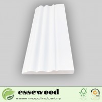 White Primed Fj Radiate Mouldings Wooden Skirting Board/Baseboard